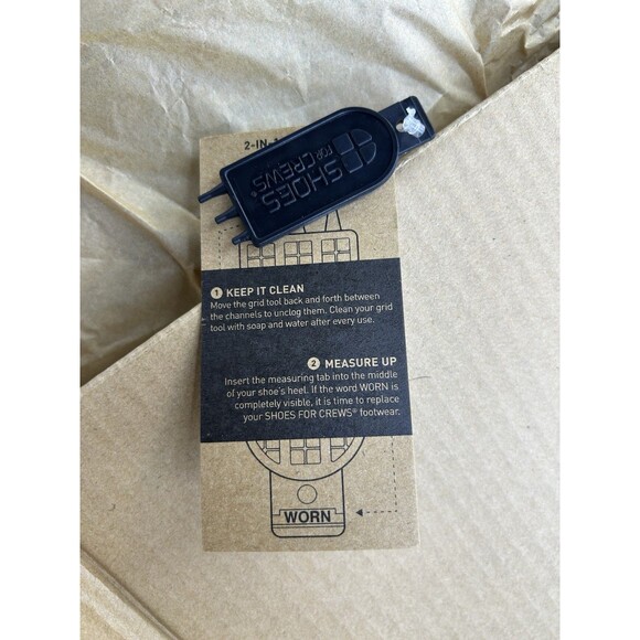 Shoes For Crews 38852W Wide Delray Black Lace-Up Canvas Sneaker M 8 W 9.5 NIB - Picture 7 of 7